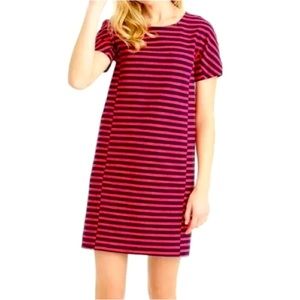 J. Crew stretch knit striped short sleeve dress S